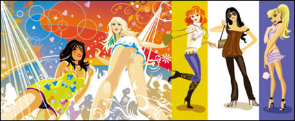 Vector Chicas Moda
