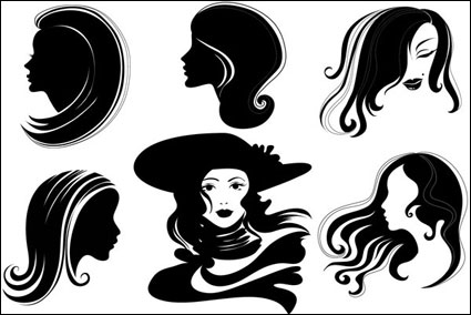 Vector mujeres cabeza