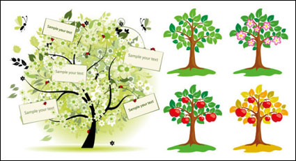 Ilustracin vectorial de los rboles