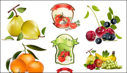 Tema Vector frutas y hortalizas