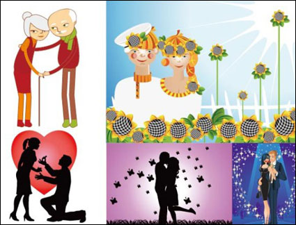 Las parejas felices y las parejas de vectores