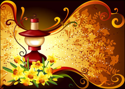 Vector floral tendencia -1
