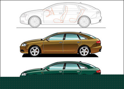Vector de autos deportivos