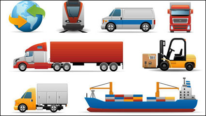 Transporte de material de vectores