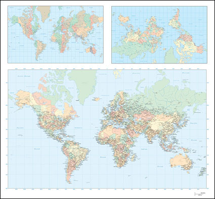 3 Mapa vectorial del plan mundial