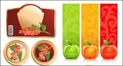 Frutas y grficos vectoriales