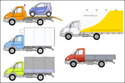 5 Camiones Vector