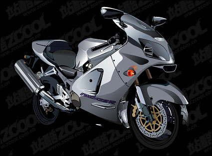 Vector motocicleta realista