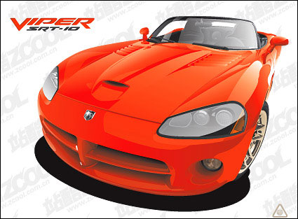 deportivo rojo vector coche