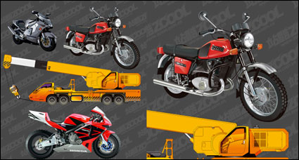 Motocicletas y Vector de gras