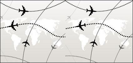 Lnea de aviones vector material
