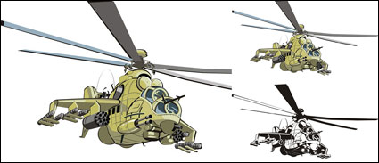 Helicpteros de combate - Doe - Vector