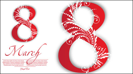 38 Da de la Mujer vectoriales Tema -3