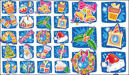 Mano de dibujos animados de Navidad elaborado Vector