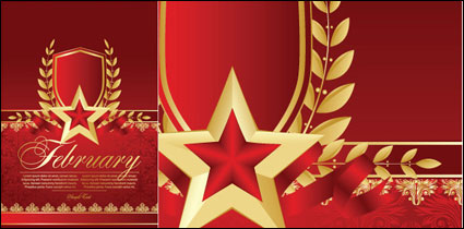 Roja de cinco puntas Marcadores estrellas 01