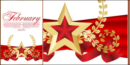 Roja de cinco puntas Marcadores estrellas 02