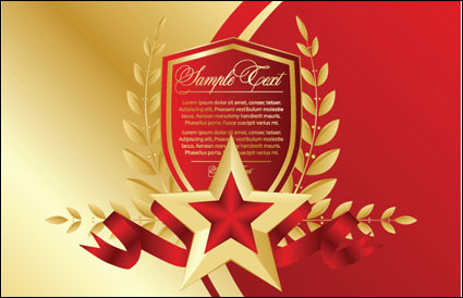 Roja de cinco puntas Marcadores estrellas 03