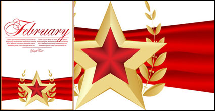 Roja de cinco puntas Marcadores estrellas 04