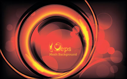 Flaming Vector Esfera de fondo