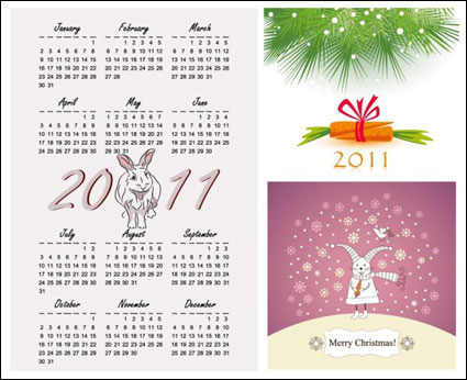 Calendario Año del Conejo 2011