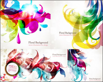 Tendencia de colores de fondo vectoriales