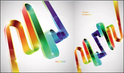 Cintas de colores de vectores