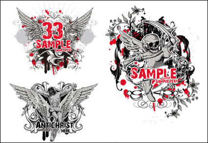 T-shirt materiales patrn de vectores