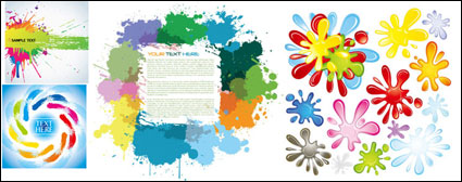 Vector color de tinta