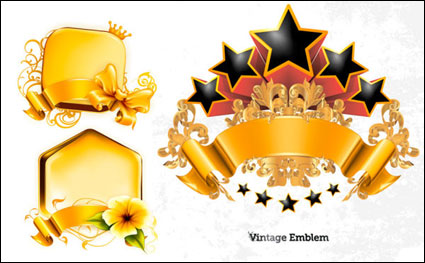 Decoracin de oro grficos vectoriales