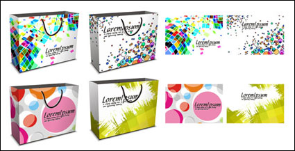 bolsas de la compra de colores vector
