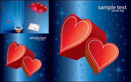 El amor romntico vector regalo