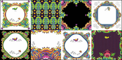Color patrn decorativo - Vector