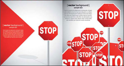 Signos hermosa carretera - vector de material