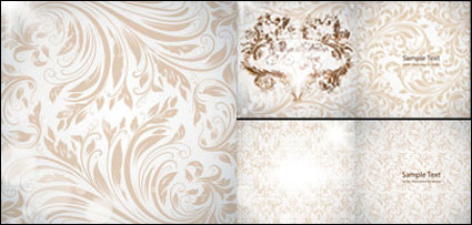 Magnfico estilo europeo patrn vector de material