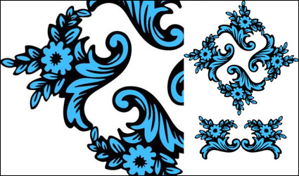 Figura patrn clsico vector de material