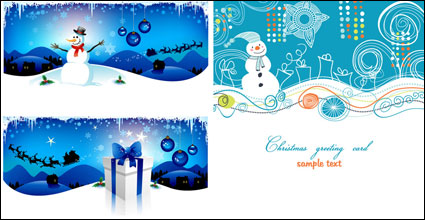 Dibujos animados de Navidad de fondo, vector de material