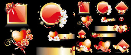 ++Brillante elemento amor vector de material++