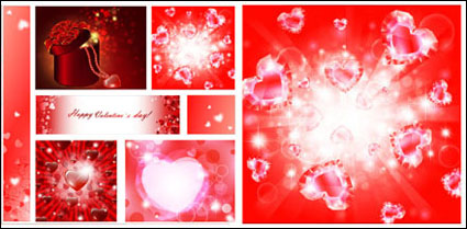 Da de San Valentn romntico elemento vector de material