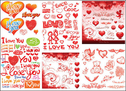 Prctica de San Valentn elemento vector de material -3