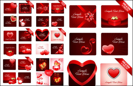 Prctico elemento de San Valentn vector material -2