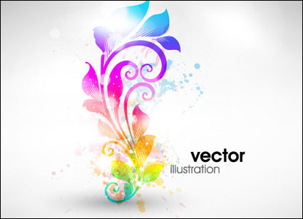 Sinfnica de patrn de la moda vector material -2