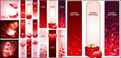 Prctico elemento de San Valentn vector material -1