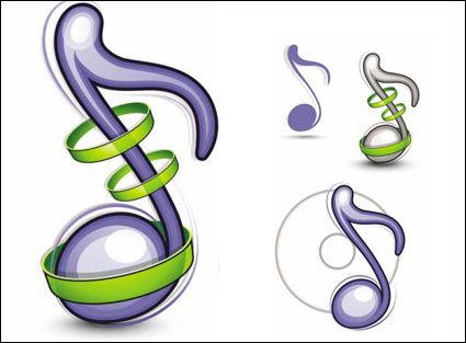 Iconos de la msica - Vector