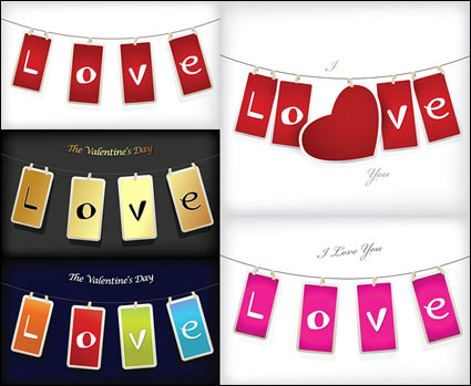 AMOR etiqueta vector material