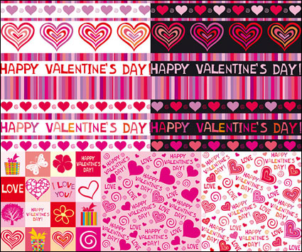 Lindo los corazones de fondo vectoriales