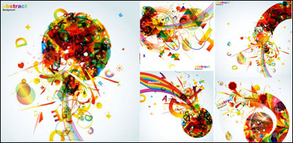 La tendencia de los coloridos grficos - Vector