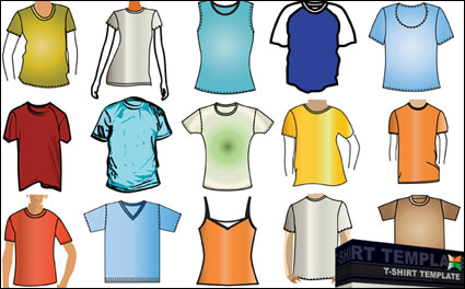 Camiseta plantilla vector