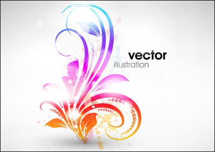 Sinfnica de patrn de la moda vector material -1