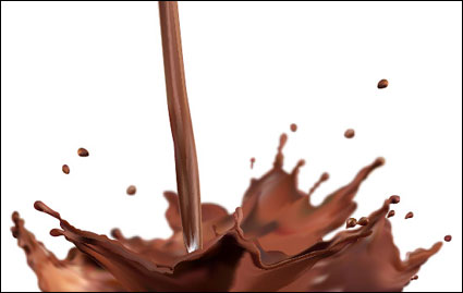 Vector de salpicaduras de chocolate