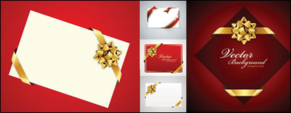 Tarjetas para las fiestas hermosas vector de material